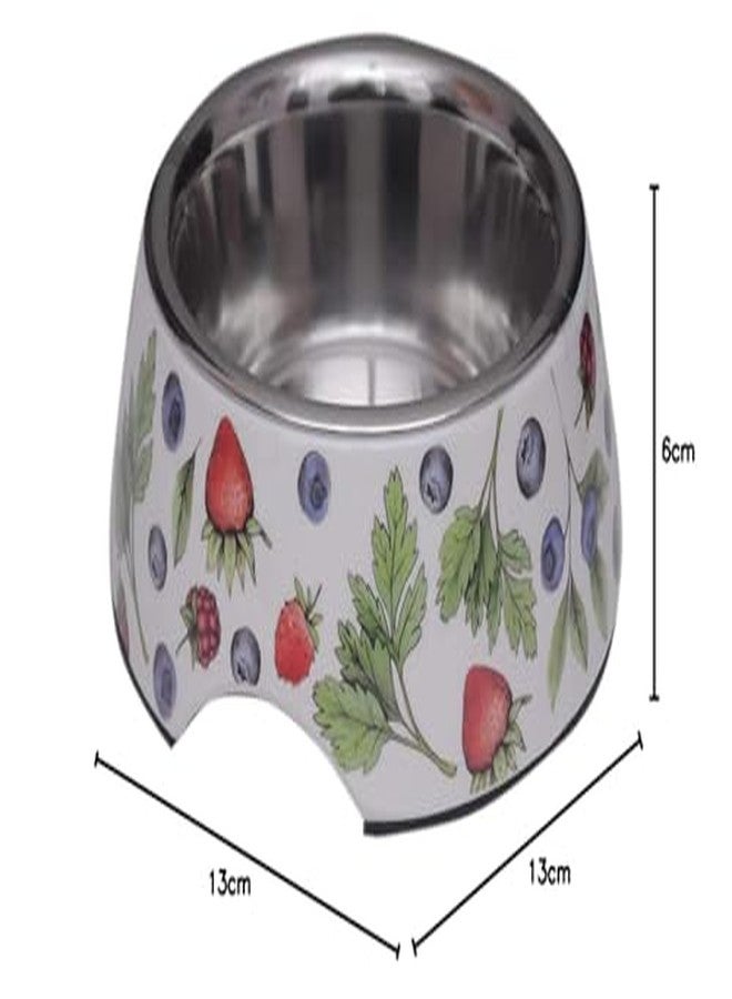 BLACK DOG Stainless Steel and Melamine Detachable Anti-Skid Premium Designer Double Base Food and Water Bowls for Dogs and Cats (Design May Vary) (Small-400 Ml) - Image 5